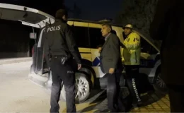 Alkollü sürücü polisi zorladı