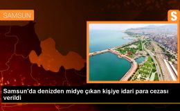 Samsun’da Midye Avcısına Cezai İşlem