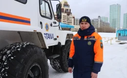 Kazakistan arama kurtarma ekibi işitme engelli bir kişiyi kurtardı