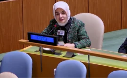 Bakan Göktaş’tan BM zirvesine damga vuran İsrail protestosu! Bir anda salonu terk etti