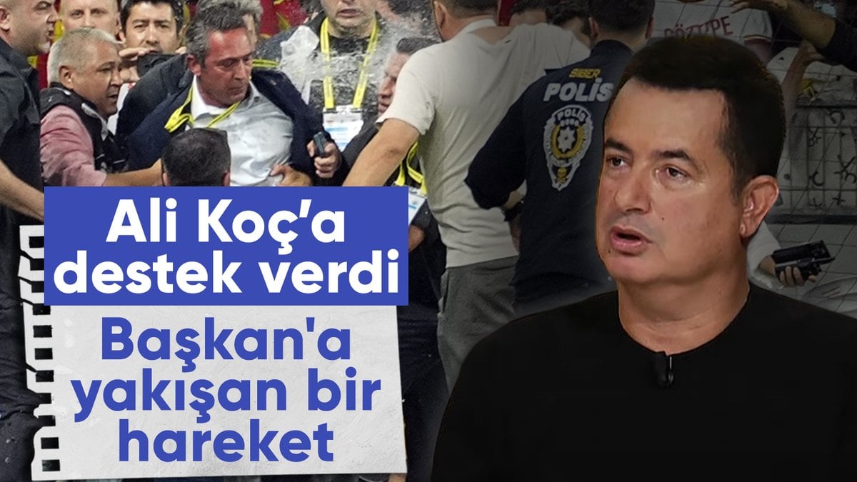 Acun Ilıcalı’dan Ali Koç’a destek: Fenerbahçe Başkanı’na yakışan bir hareket