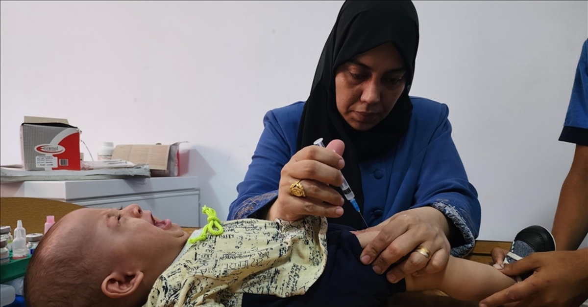 Gazze’de 640 binden fazla çocuğu kapsayan çocuk felci aşılama kampanyası “iki turlu” olacak