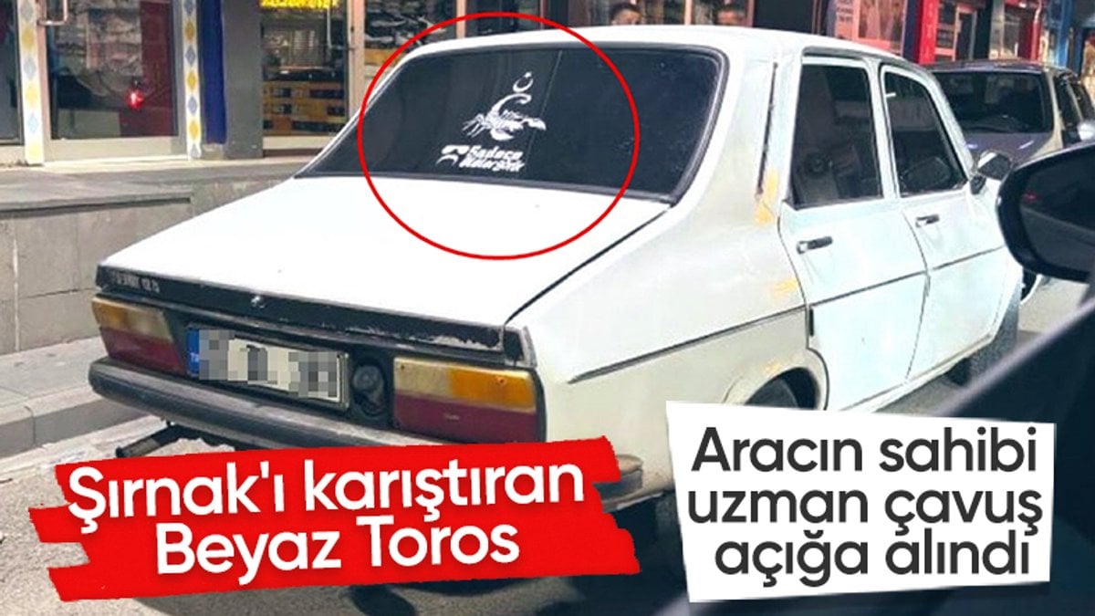Şırnak’ta JİTEM amblemli ‘Beyaz Toros’un sahibi uzman çavuş açığa alındı
