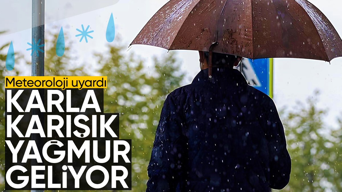 Meteorolojiden, Marmara dahil karla karışık yağmur ve sağanak uyarısı