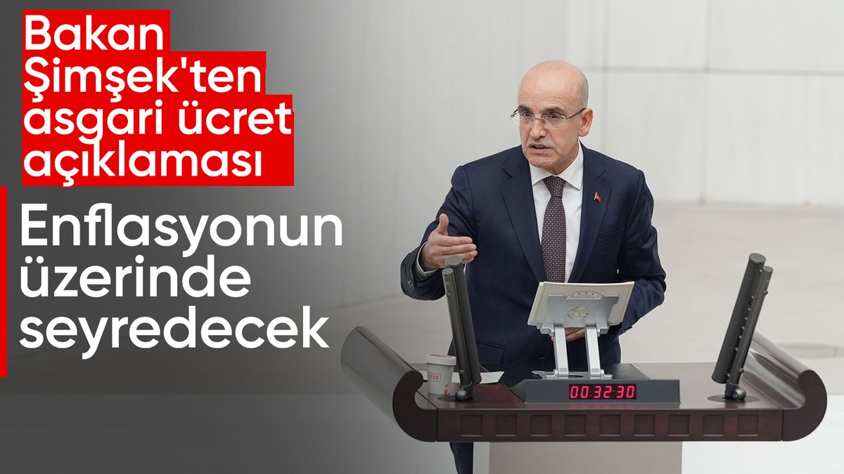 Hazine ve Maliye Bakanı Mehmet Şimşek’ten asgari ücret ve enflasyon açıklaması