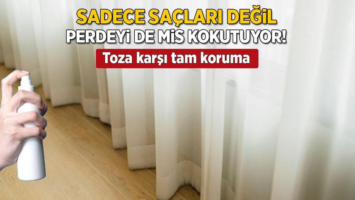 1 şişe saç spreyiyle perde derdinden kurtulun! Toz ve kire karşı kesin çözüm