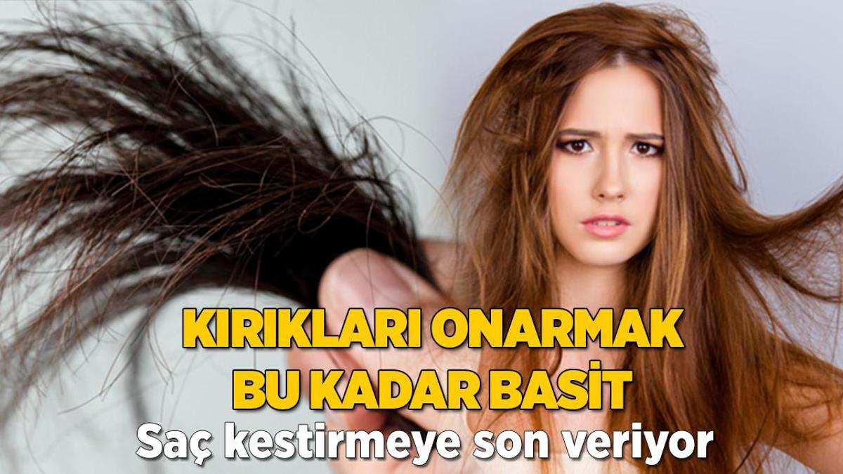 Saç kestirmeye son veriyor! Kırıklara en iyi gelen tarif: Sadece 3 malzeme yeterli